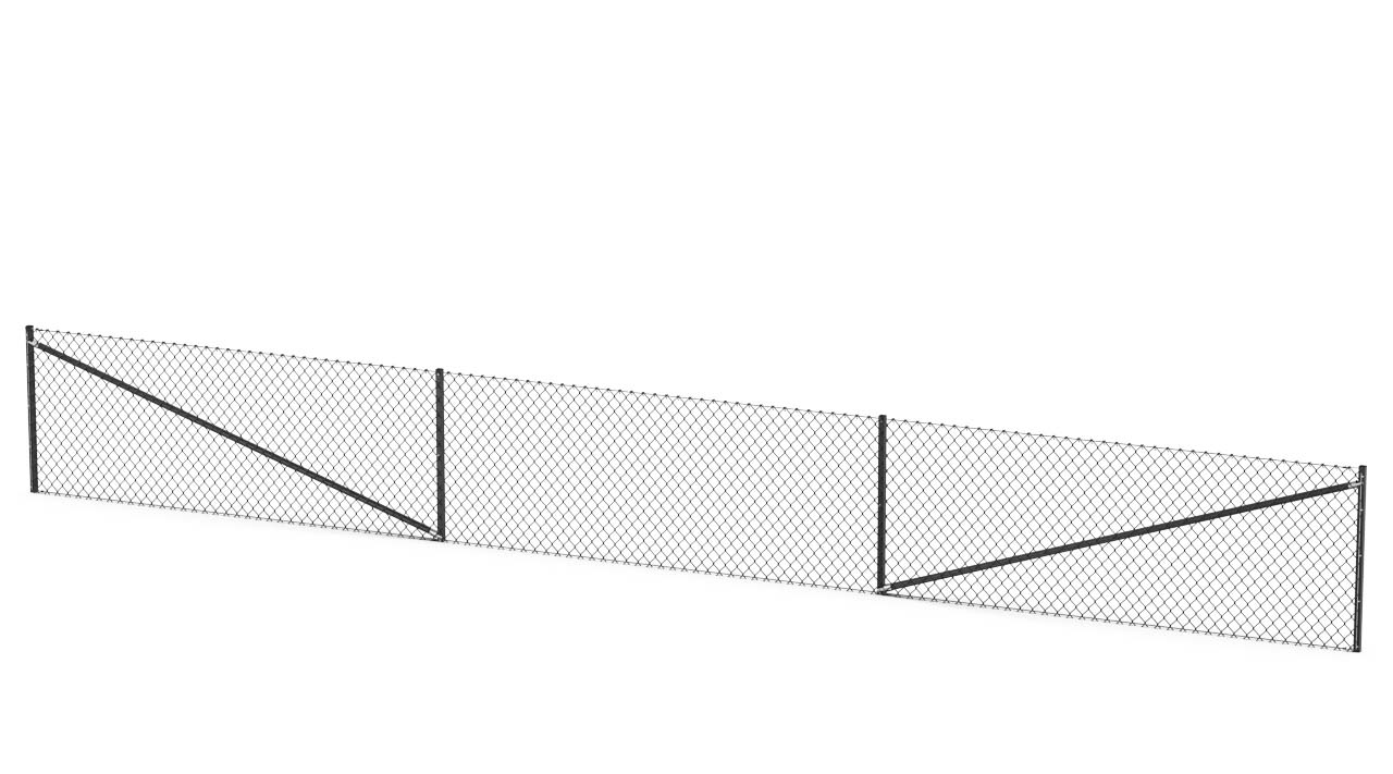 Stängselpaket 25m - Svart 1000x50 mm